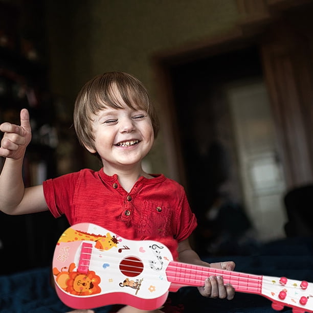 Ukelele para niños y niñas, juguete educativo musical con cuerdas de nailon, portátil, duradero, mini guitarra para principiantes.