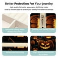 thumbnail image 3 of Pumpkin Travel Portable Square Jewelry Display and Decorative Box with Bracelet Holder - Ideal for Rings, Earrings, Necklaces, Bracelets, and More - Suitable for Girls and Women, 3 of 6