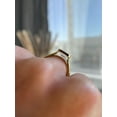 thumbnail image 6 of 2.00Ct Emerald Cut Moissanite East West Bezel Solitaire Engagement Ring, 10K Rose Gold, US 8, 6 of 8