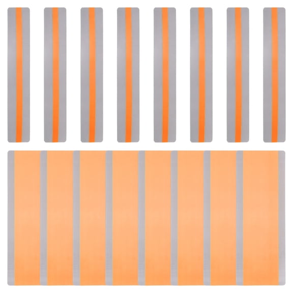 Uxcell Guided Reading Highlight Strips,16Pcs 2 Sizes Colored Overlay Highlight Bookmarks, Reading Tracking Rulers,Orange