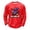 Red 25#, variant on Cartoon Pumpkin Ghost Halloween Graphic Waffle Knit Crewneck Long Sleeve Shirt Soft Comfort Daily Casual Loose Top Black S