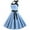Light Blue, variant on IROINNID Women's Sleeveless A-Line Dress Round Neckline Flare Vintage Dress Halter Bow-knot Prom Swing Polka Dot Party Dress Regular Print Dress