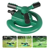 TSV Garden Sprinkler, 360° Rotating Automatic Lawn Sprinkler, Irrigation System Covers up to 3600 Square Feet, Green