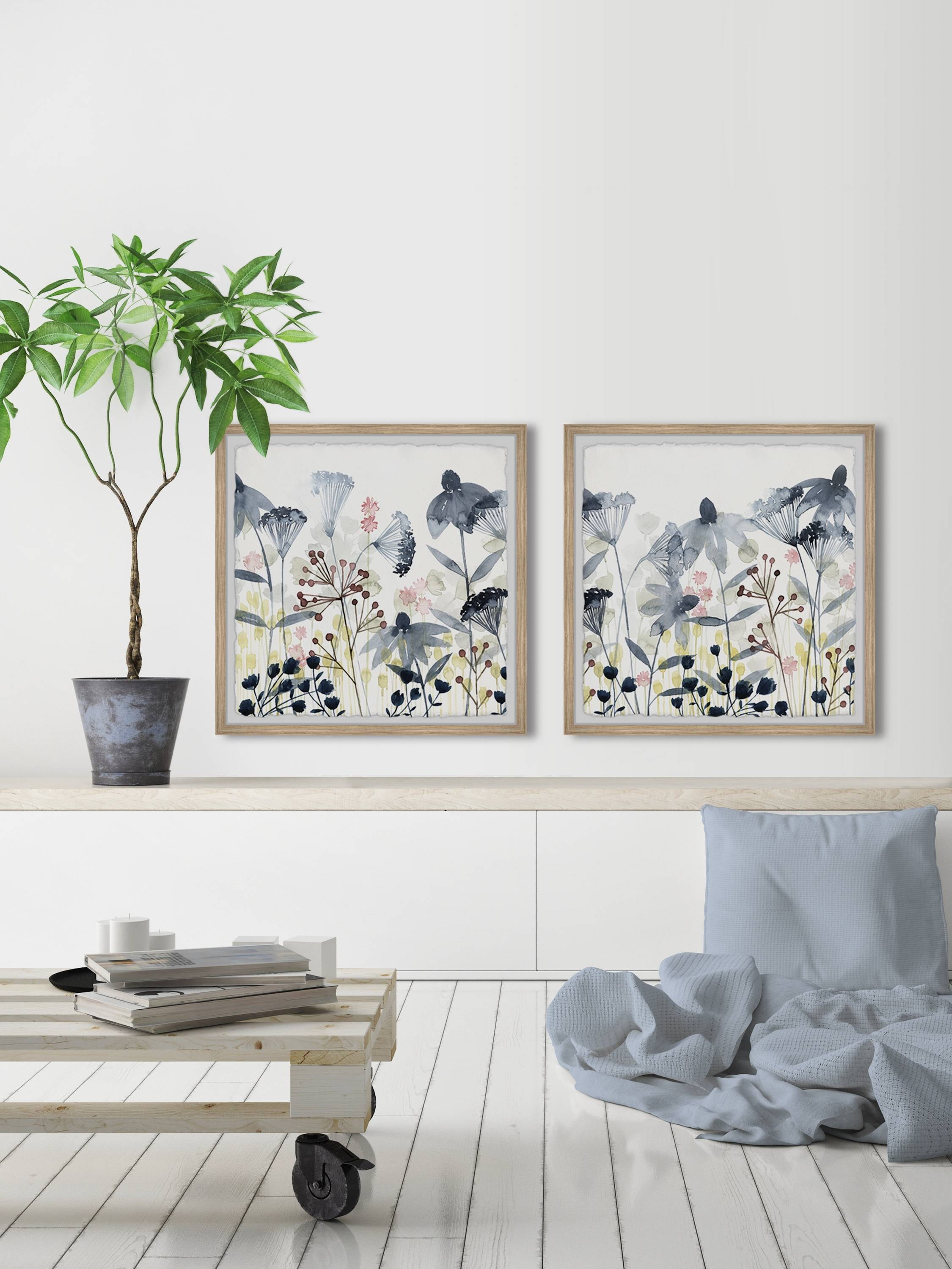 Marmont Hill Happy Garden Ii Diptych, Art Prints, 36.00" x 1.50"