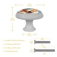 thumbnail image 6 of 4 Pcs Corgi Dogs Crystal Glass Drawer Knob Pull Handle Ergonomic 30mm Glow in The Dark Furniture Cabinet Handle for Kitchen Dresser Cupboard Wardrobe, 6 of 7