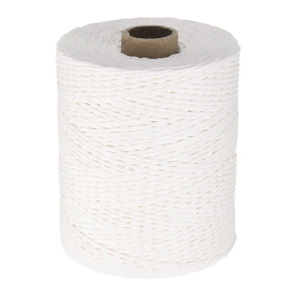 Uxcell 328 Yards Raffia Ribbon, 2mm Raffia Twine Wrapping Ribbon Paper String Craft Wire for Gift Wrapping DIY Projects Flower Bouquet Making Decoration, White