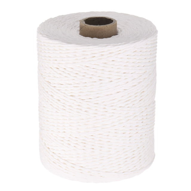 Uxcell 328 Yards Raffia Ribbon, 2mm Raffia Twine Wrapping Ribbon Paper String Craft Wire for Gift Wrapping DIY Projects Flower Bouquet Making Decoration, White