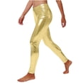 thumbnail image 2 of UVEASISHA Women's Faux Leather Leggings High-Waisted Stretchy Athletic Tights Night Out Fashion Events Carnival Party Skinny Pants with Pockets Rose Gold M, 2 of 7