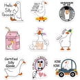 thumbnail image 1 of Aposwow Goose Fridge Magnet Set- 9Pcs Funny Animal Refrigerator Magnetic Stickers Goose Magnets Silly for Fridge Cute Meme Fridge Magnets Gifts for Locker Home Office Kitchen Car Garage Decor, 1 of 6