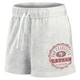 thumbnail image 2 of Women's Fanatics Oatmeal San Francisco 49ers Vintage Badge Shorts, 2 of 3