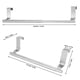thumbnail image 1 of Toallero de baño retráctil BuyWeek de acero inoxidable Barra de toalla de baño, 1 of 7