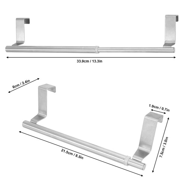 Toallero de baño retráctil BuyWeek de acero inoxidable Barra de toalla de baño