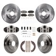 thumbnail image 1 of Transit Auto Front Rear Disc Brake Rotors Semi-Metallic Pads and Drum Kit (9Pc) for Car Honda Civic K8S-104216, 1 of 11