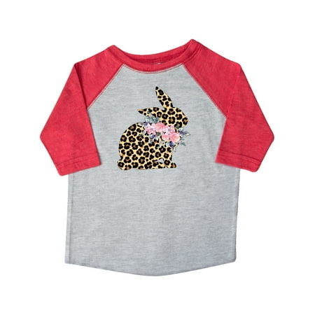 

Inktastic Leopard Print Bunny Flowers Gift Toddler Boy or Toddler Girl T-Shirt