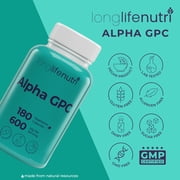مكمل ألفا GPC Choline 300mg - 120 كبسولة نباتية | صنع في الولايات المتحدة الأمريكية | محسن معرفي Nootropic | يدعم وظيفة الذاكرة والدماغ | يعزز التركيز والمزاج | 300 ملغ حبوب مسحوق نقية