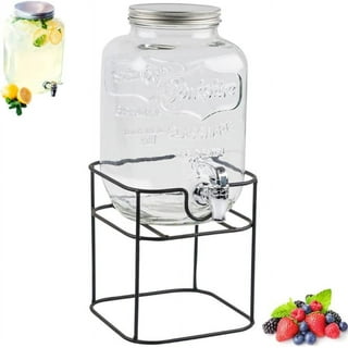 Mexican Clear Vitrolero with Lid, 5 Gallon Jug for Aguas  Frescas, Juice, Sun Tea, or other Beverages with Lid, 20 L Clear, BPA-Free  Food-Grade Plastic Container for Parties, Reusable Set
