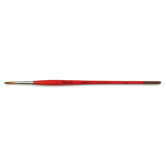 Raphael Kaerell Long Handle Oil & Acrylic Brush, Round, Size 12
