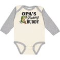 thumbnail image 3 of Inktastic Opa's Fishing Buddy Boys Long Sleeve Baby Bodysuit, 3 of 5