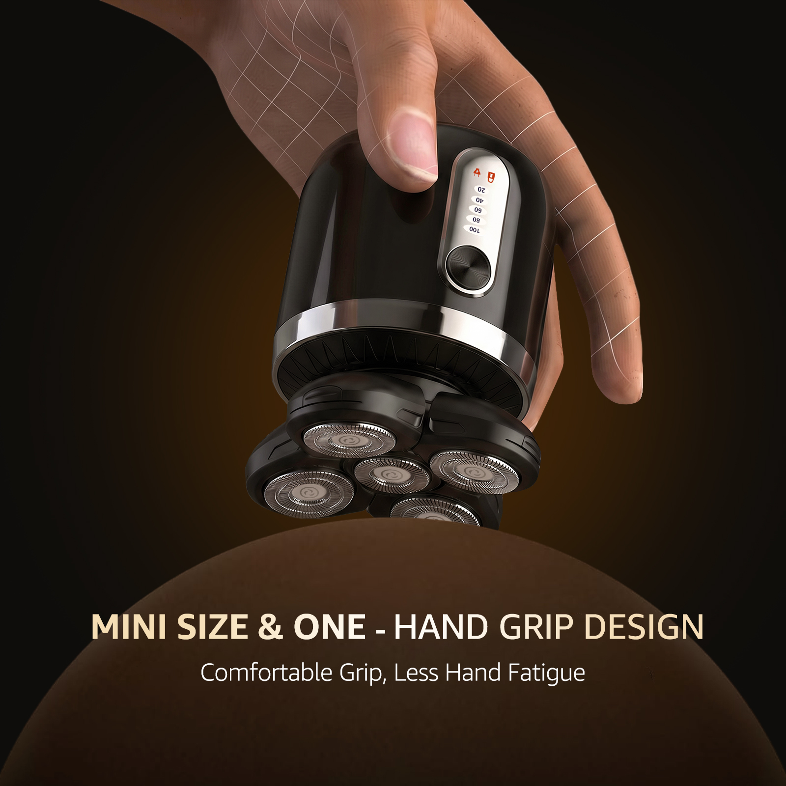 Arenviy 5D Bald Head Shaver, IPX7 Waterproof Electric Razor photo 5