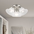 thumbnail image 2 of Livex Lighting Edgemont Ceiling Mount in Brushed Nickel, 2 of 8