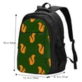 thumbnail image 5 of Honeii Bold Squirrel Silhouettes for Travel Laptop Backpack, Business Laptops Backpack with USB Charging Port, College High School Computer Bag for Men Women, 5 of 7