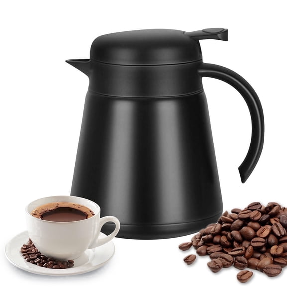 WhiteRhino 27oz Thermal Coffee Carafe for Hot Liquids,800ML Insulated Stainless Steel Bedside Thermos Pot for Tea,Drinks