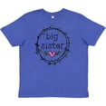 thumbnail image 3 of Inktastic Big Sister Leaves, Circle, Heart Youth T-Shirt, 3 of 5