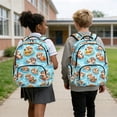 thumbnail image 2 of Uorisanigo Kawaii Otter School Backpack 4-Piece for Boys, Large Capacity Bookbag with Insulated Lunch Box, Water Bottle Bag and Pencil Holder, Breathable and Lightweight for Sports, 2 of 7
