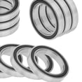 thumbnail image 3 of 10- Bearings, Skateboard Bearings, Steel and Double Rubber Sealed Miniature Ball Bearings for Inline , Longborad - 6806-2RS 42x30x7mm, 3 of 6