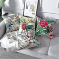 thumbnail image 2 of Funda De Cojín para Exteriores, Juego De 4 Fundas De Almohada para Sofá con Patrón De Plantas Y Flores Y Pájaros Tropicales Impermeables para Patio, Jardín, Sala De Estar, Dormitor, 2 of 5