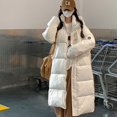 thumbnail image 1 of Thickened down cotton jacket cotton jacket women's long version loose cotton jacket jacket, 1 of 5