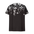 thumbnail image 5 of TaTaai 2026 Summer Women’s V Neck Tee Short Sleeve Loose Blouse Casual Solid Color Fashion Top Soft Polyester Daily Shirt Gift, 5 of 6