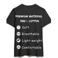 thumbnail image 3 of Men's T-Shirt Letter Printed Shirt, Suitable For Sports And Leisure Cotton T-Shirts, Street Style Short Sleeved Clothing, Soft, Breathable And Comfortable, 3 of 10