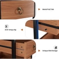 thumbnail image 3 of EDTara Small Chest Of Drawers, 5-Drawer Decorative Storage Unit With Metal Frame and Solid Wood Fronts, 3 of 8