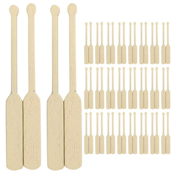 24 Pairs Beach Style Miniature Paddles Boat Accessory Beach Doll House Decor Accessories