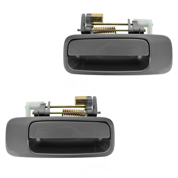 TRQ Door Handle Exterior Beige Rear Left & Right Pair Set for 97-01 Toyota Camry DHA30298