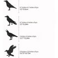 thumbnail image 4 of Jienlioq Terrifying Halloween Hanging Crows Decor - 12 Pack Sparkling Black Birds with Clip Feet for Window, Wall, Tree Decoration, Outdoor Scary Garden Party Props, 4 of 5