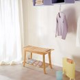 thumbnail image 2 of chair,Indoor With Towel Stool Bedside Caddy Natural Bench Chair -slip, 2 of 6