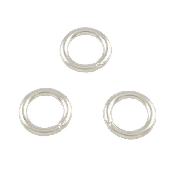12mm Silver Jump Rings by Bead Landing – 50 Pieces Each (600 Total) - 100% Iron for Jewelry Making & Repairs - 12 Pack
