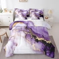 thumbnail image 1 of YST Watercolor Bedding Comforter Set, Abstract Marble Design, 7pcs, Full Size (7 Count), 1 of 4