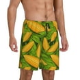 thumbnail image 2 of Rateoe Fresh Corn 1 Print Men's Lounge Shorts – Soft & Breathable Pajama Bottoms with Pockets, Elastic Waistband, Lightweight Sleepwear for Nightwear & Loungewear-X-Large, 2 of 6