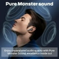 thumbnail image 2 of Monster Auriculares Inalámbricos Auriculares Bluetooth HiFi Stereo, Auriculares Inalámcon Reproducción De 30H, Llamada De Alta Definición, Control Táctil, Auriauriculares IPX6 Resistente Al Agua, 2 of 8