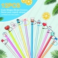 thumbnail image 4 of Cartoon New Straw Cap Stopper Cute Cafe Bar Fun Party Decoration Straw For Multiple Sizes, 4 of 5
