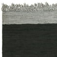 thumbnail image 2 of SAFAVIEH Vintage Leather Horatio Braided Fringe Border Area Rug, Light Grey/Black, 4' x 6', 2 of 4