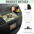 thumbnail image 6 of Renewold Ceramic Glass Stove Top Cover for Electric Stove, Non-slip Stove Mat Stovetop Protector Cover Multipurpose Desk Saver Pad for Counter Top, Monstera Banana Leaf Retro, 6 of 7