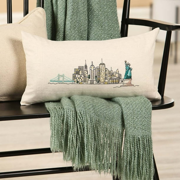 Herrschners® New York Skyline Pillow Cover Counted CrossStitch Kit