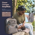 thumbnail image 4 of BabbleRoo Original Diaper Bag Backpack – Large 26L Baby Bag with Changing Pad, Insulated Bottle Pockets & Stroller Straps, Waterproof Travel Bag for Moms & Dads, Cool Gray, 4 of 12