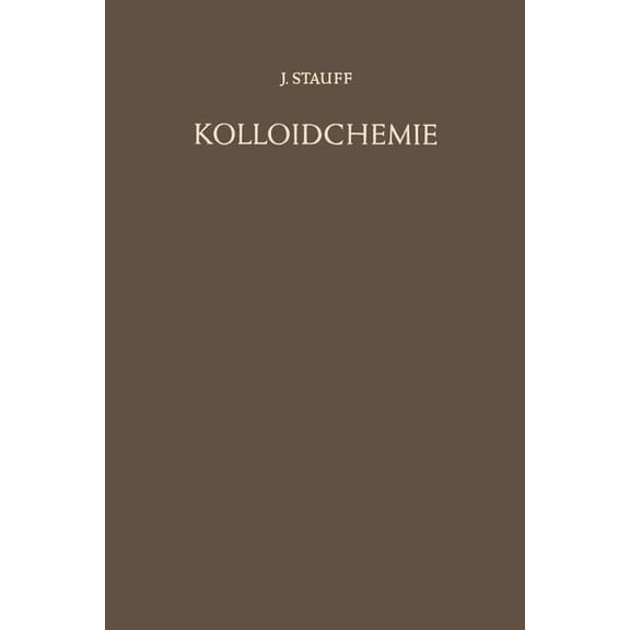 Kolloidchemie, (Paperback)