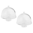 thumbnail image 1 of 2x 1:12 Accesorios de Bandeja de Pastel de Acrílico con Tapa, Decoración de Miniatura de Cocina Macarena Soporte para platos de pastel de casa de muñecas, 1 of 7