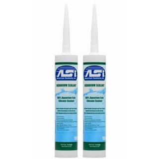 SELSIL Aquarium Silicone Clear Sealant - High Elasticity, Safe for Fish,  Silicone Polymer, Solvent-Free, Ozone-Resistant Silicone Sealant for  Freshwater and Saltwater, Transparent 10.14 Fl oz, 1 Pack 